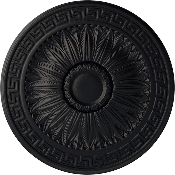 Ekena Millwork Randee Ceiling Medallion (Fits Canopies up to 3 7/8"), Hand-Painted Steel Gray, 20"OD x 1 3/8"P CM20HASGS - main